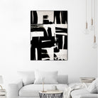 Wabi Sabi Black and White Abstract by Iris Lehnhardt on GIANT ART - collage paintings collage