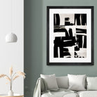 Wabi Sabi Black and White Abstract by Iris Lehnhardt on GIANT ART - collage paintings collage