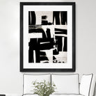 Wabi Sabi Black and White Abstract by Iris Lehnhardt on GIANT ART - collage paintings collage