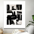 Wabi Sabi Black and White Abstract by Iris Lehnhardt on GIANT ART - collage paintings collage