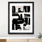 Wabi Sabi Black and White Abstract by Iris Lehnhardt on GIANT ART - collage paintings collage