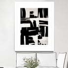 Wabi Sabi Black and White Abstract by Iris Lehnhardt on GIANT ART - collage paintings collage