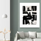 Wabi Sabi Black and White Abstract by Iris Lehnhardt on GIANT ART - collage paintings collage