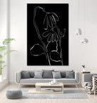 Flower and Leaves Sketch by Martina on GIANT ART - flowers and plants monochrome art