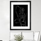 Flower and Leaves Sketch by Martina on GIANT ART - flowers and plants monochrome art
