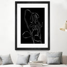 Flower and Leaves Sketch by Martina on GIANT ART - flowers and plants monochrome art