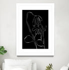 Flower and Leaves Sketch by Martina on GIANT ART - flowers and plants monochrome art