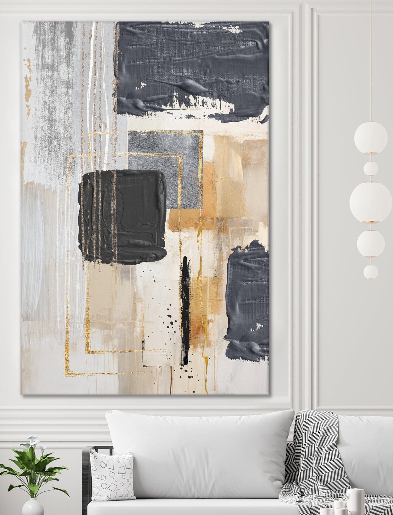 Neutral With Grey 1 by Sally on GIANT ART - ann moss