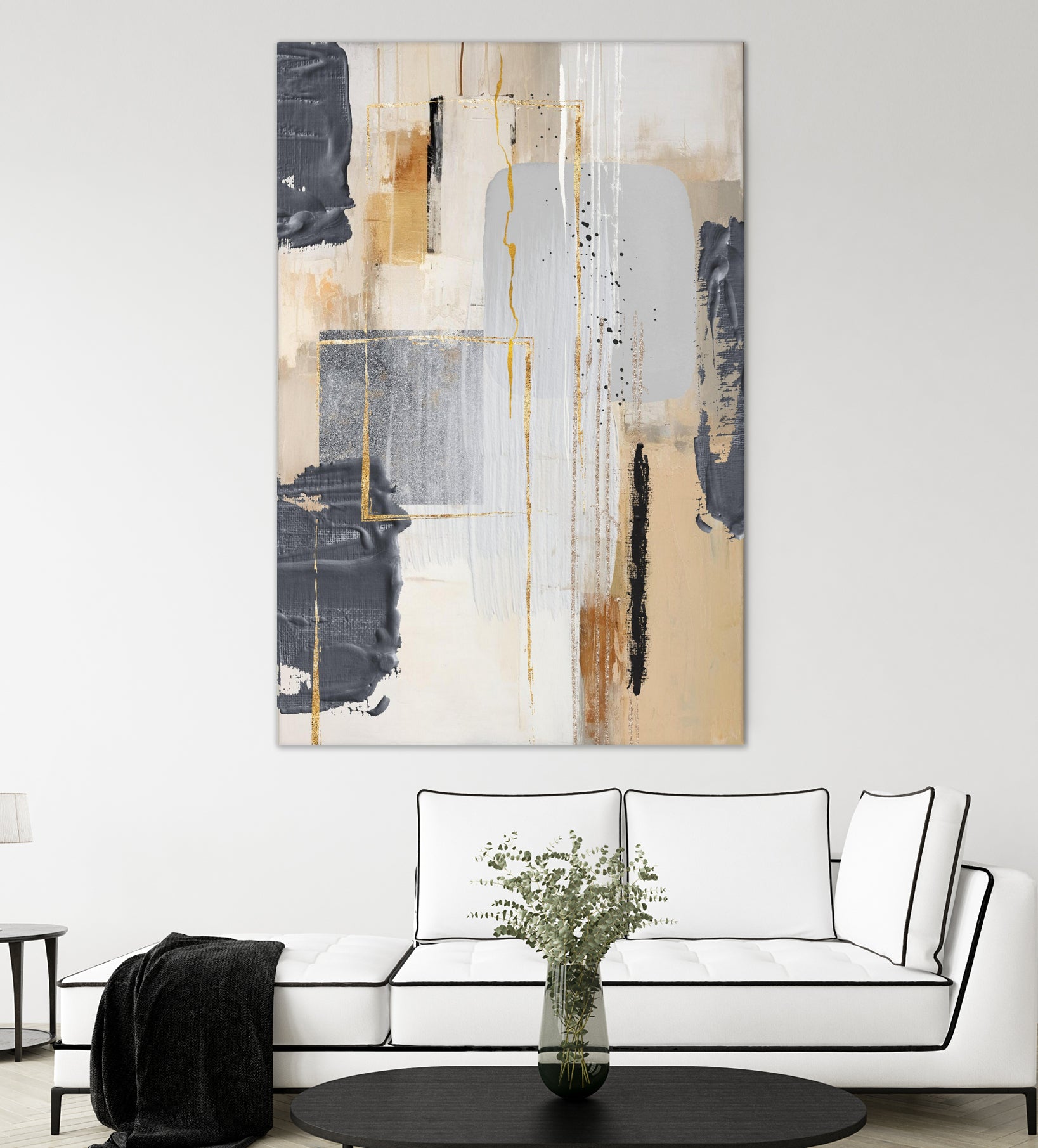 Neutral With Grey 2 by Sally on GIANT ART - illustration sally ann moss