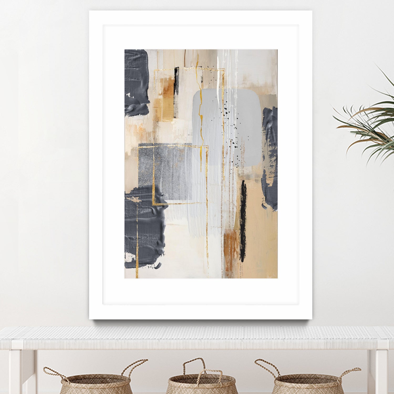 Neutral With Grey 2 by Sally on GIANT ART - illustration sally ann moss