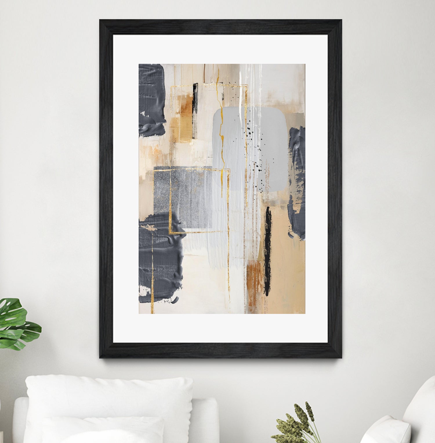 Neutral With Grey 2 by Sally on GIANT ART - illustration sally ann moss