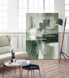 Canvas Greens 1 by Sally on GIANT ART - ann moss