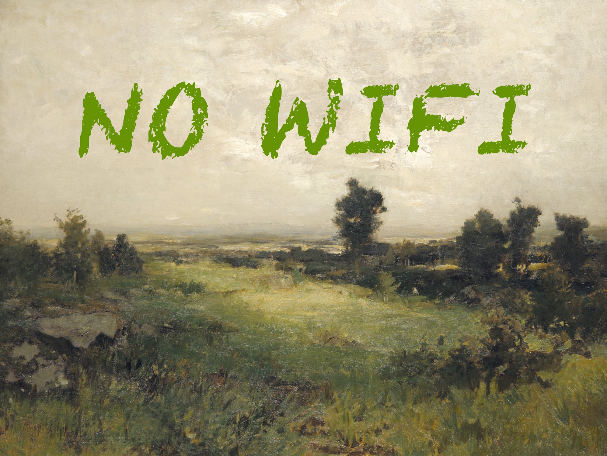 No WiFi / Oil Painting Landscape by The on GIANT ART - art concept