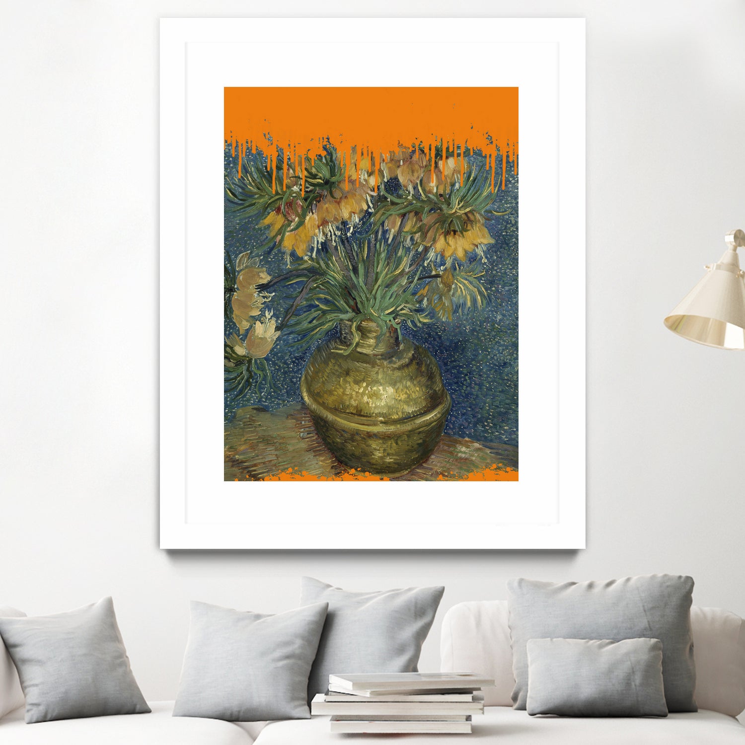 Collage Sunflowers and the splash Van Gogh by The on GIANT ART - art concept