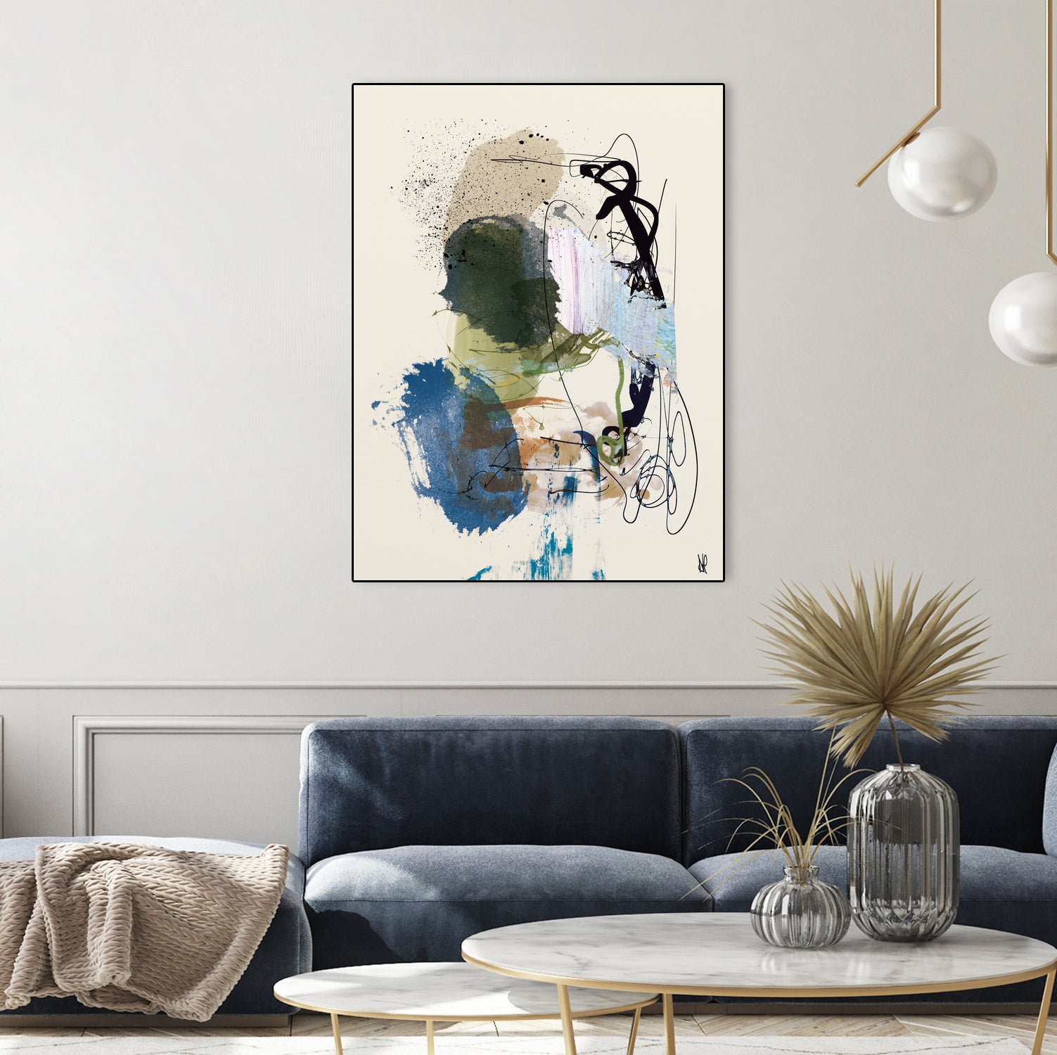 Twin Abstract by Dan on GIANT ART - hobday