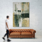 Green and Gold Moment 3 by Sally on GIANT ART - illustration sally ann moss