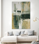 Green and Gold Moment 3 by Sally on GIANT ART - illustration sally ann moss