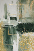 Green and Gold Moment 3 by Sally on GIANT ART - illustration sally ann moss