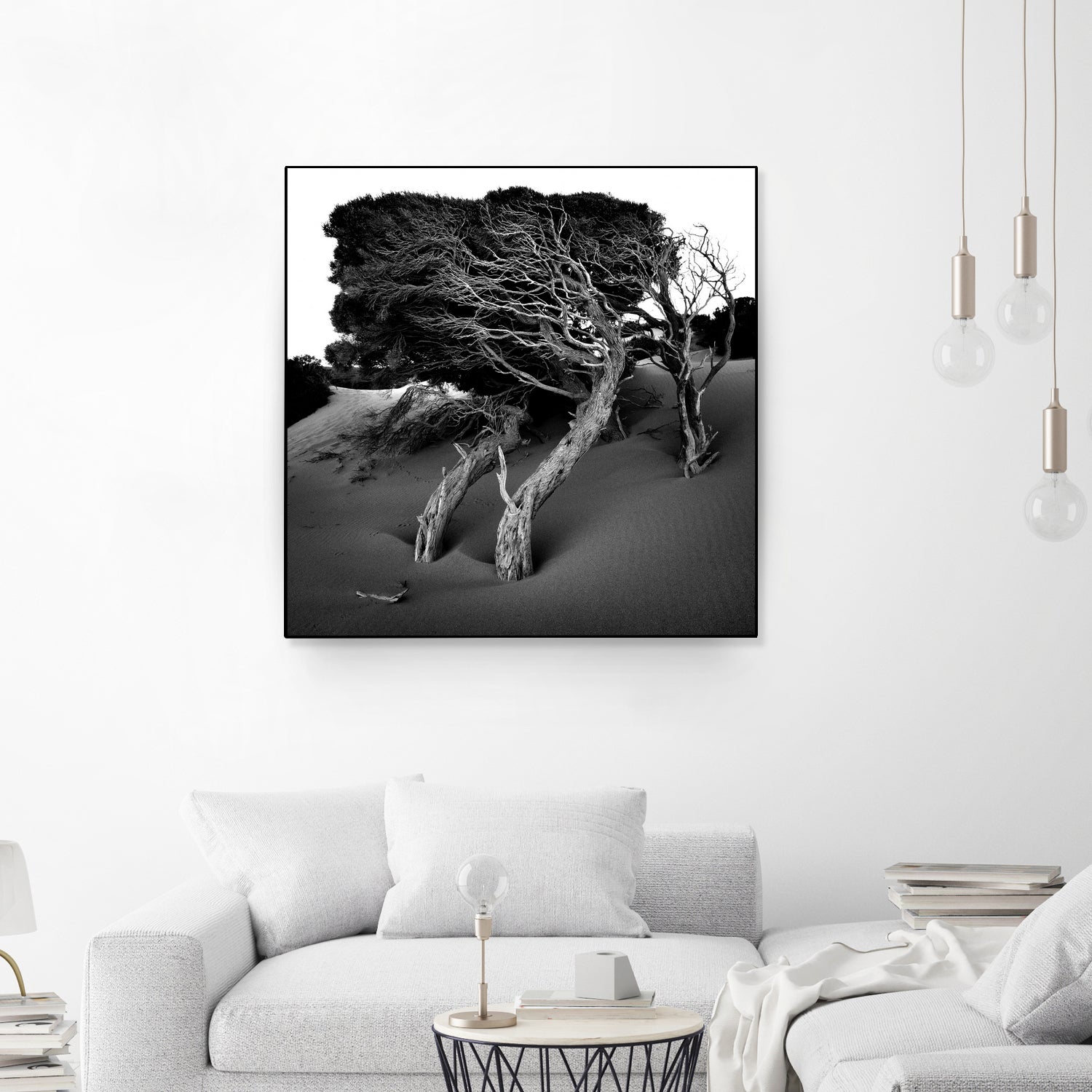 Windswept Tree by Injidup Western Australia on GIANT ART - black and white mark