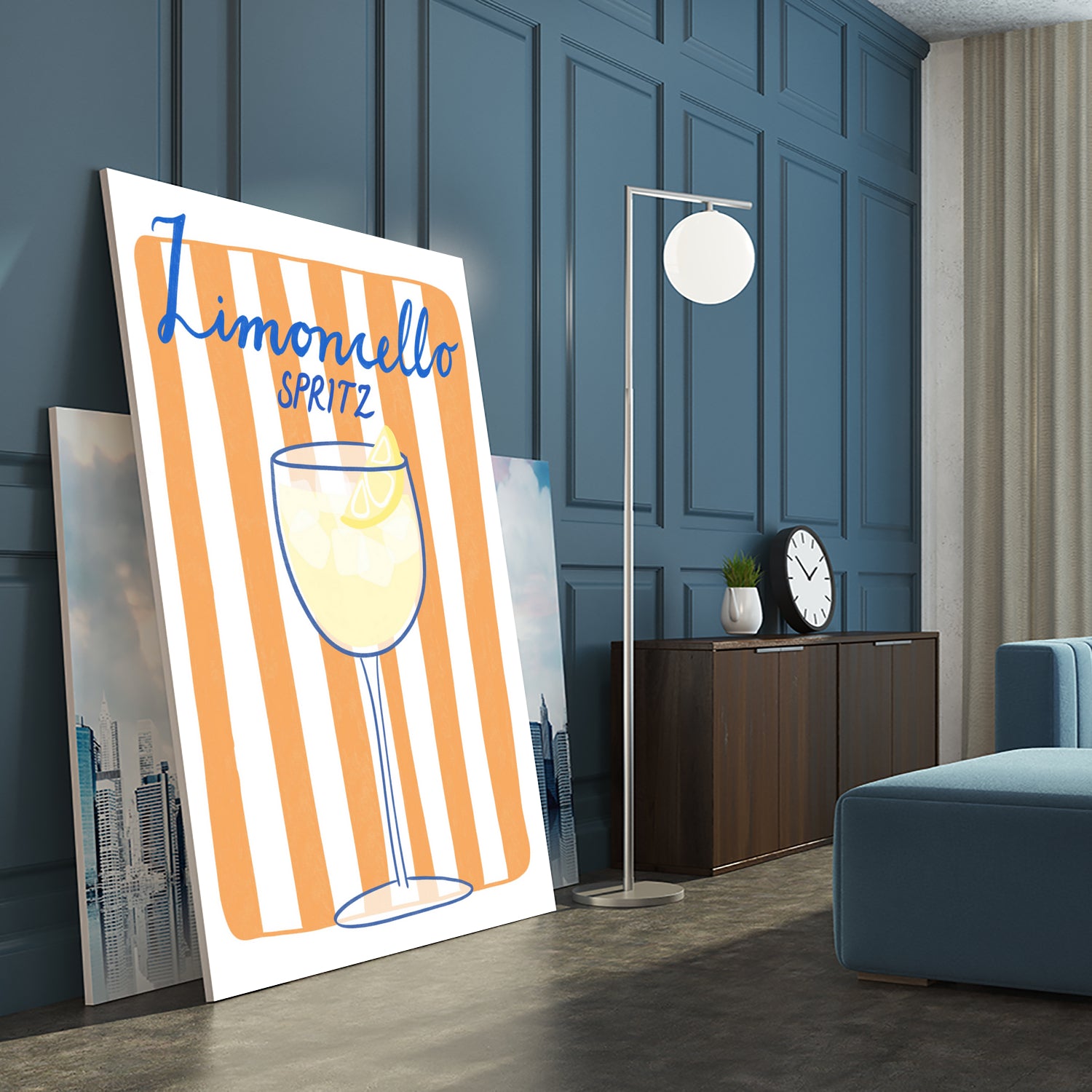 Citrus Delight by Athene Fritsch on GIANT ART - limoncello drink illustration food and drinks limoncello drink illustration