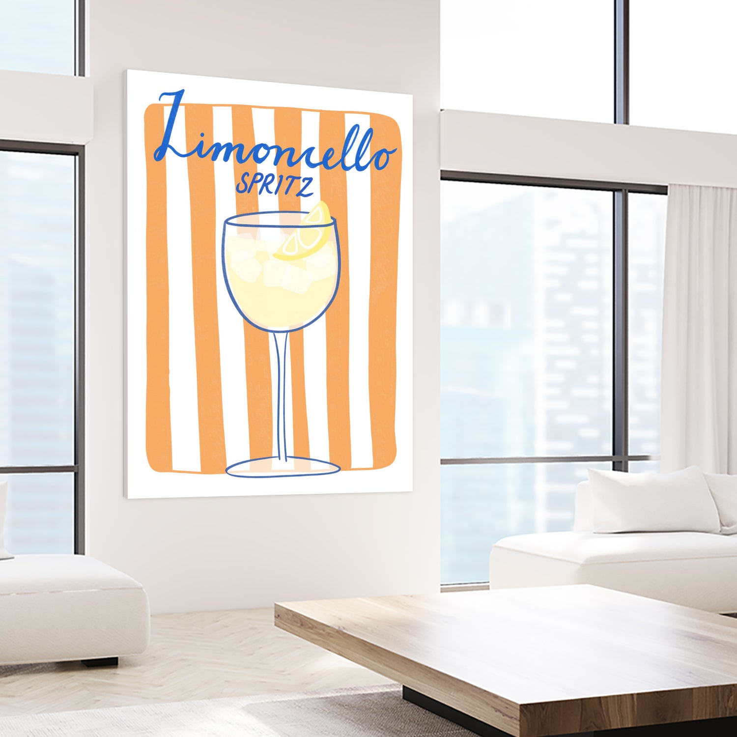 Citrus Delight by Athene Fritsch on GIANT ART - limoncello drink illustration food and drinks limoncello drink illustration