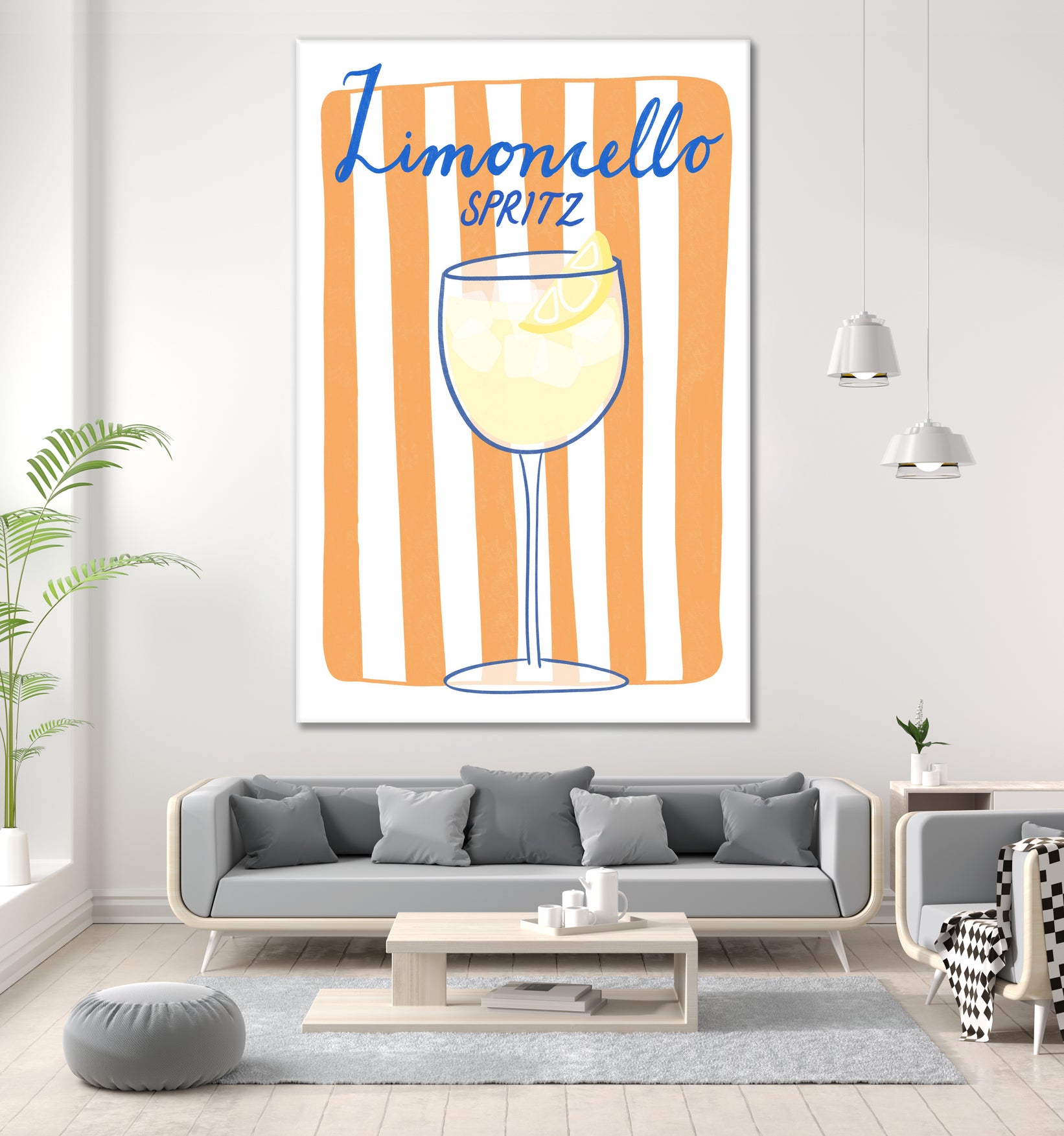 Citrus Delight by Athene Fritsch on GIANT ART - limoncello drink illustration food and drinks limoncello drink illustration