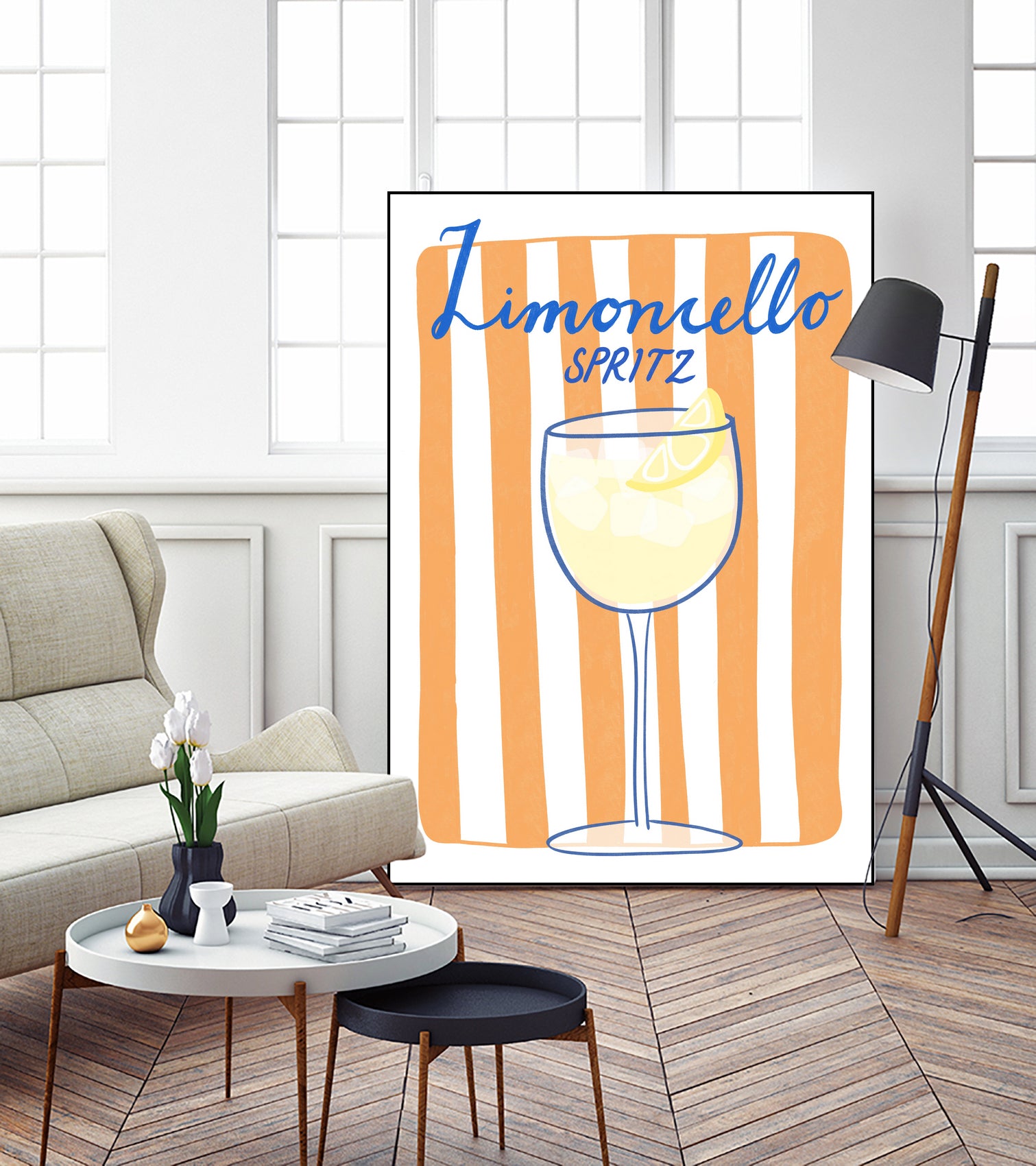 Citrus Delight by Athene Fritsch on GIANT ART - limoncello drink illustration food and drinks limoncello drink illustration