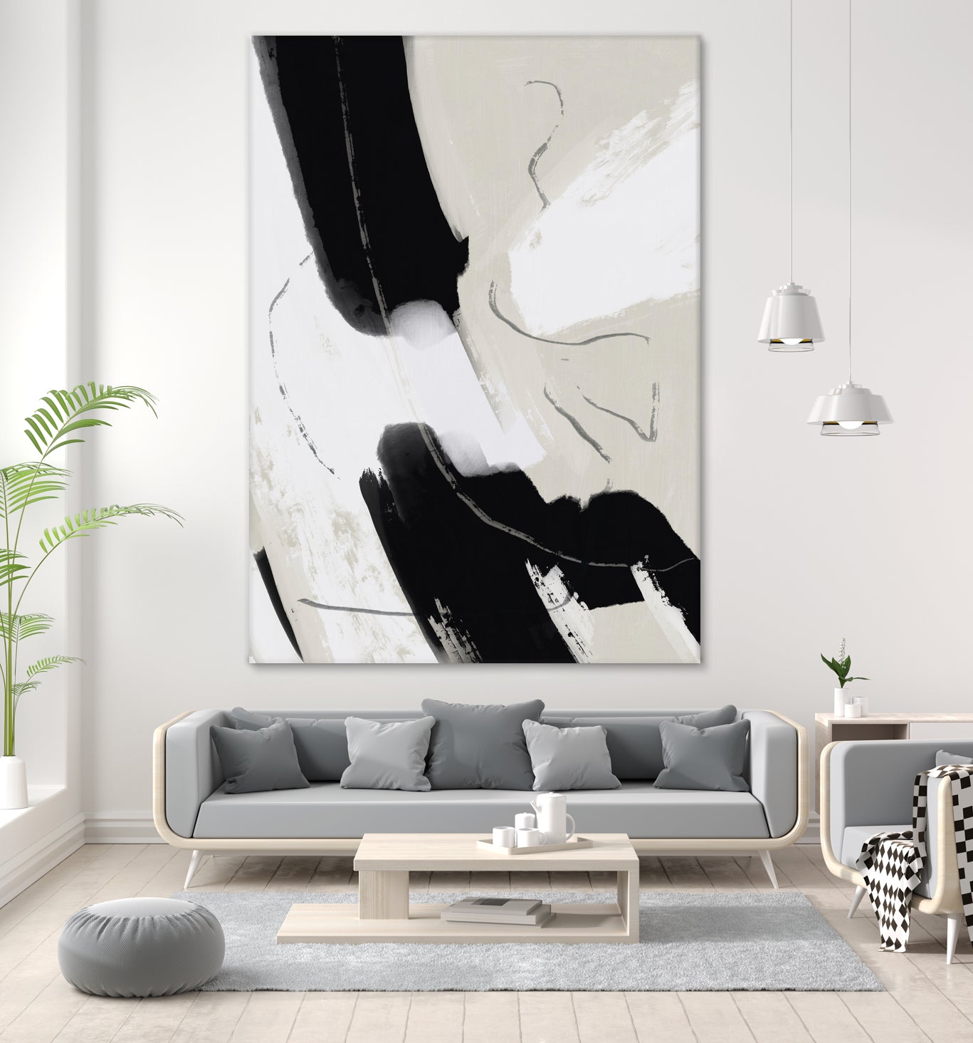 Paint abstract black and white by Little on GIANT ART - dean