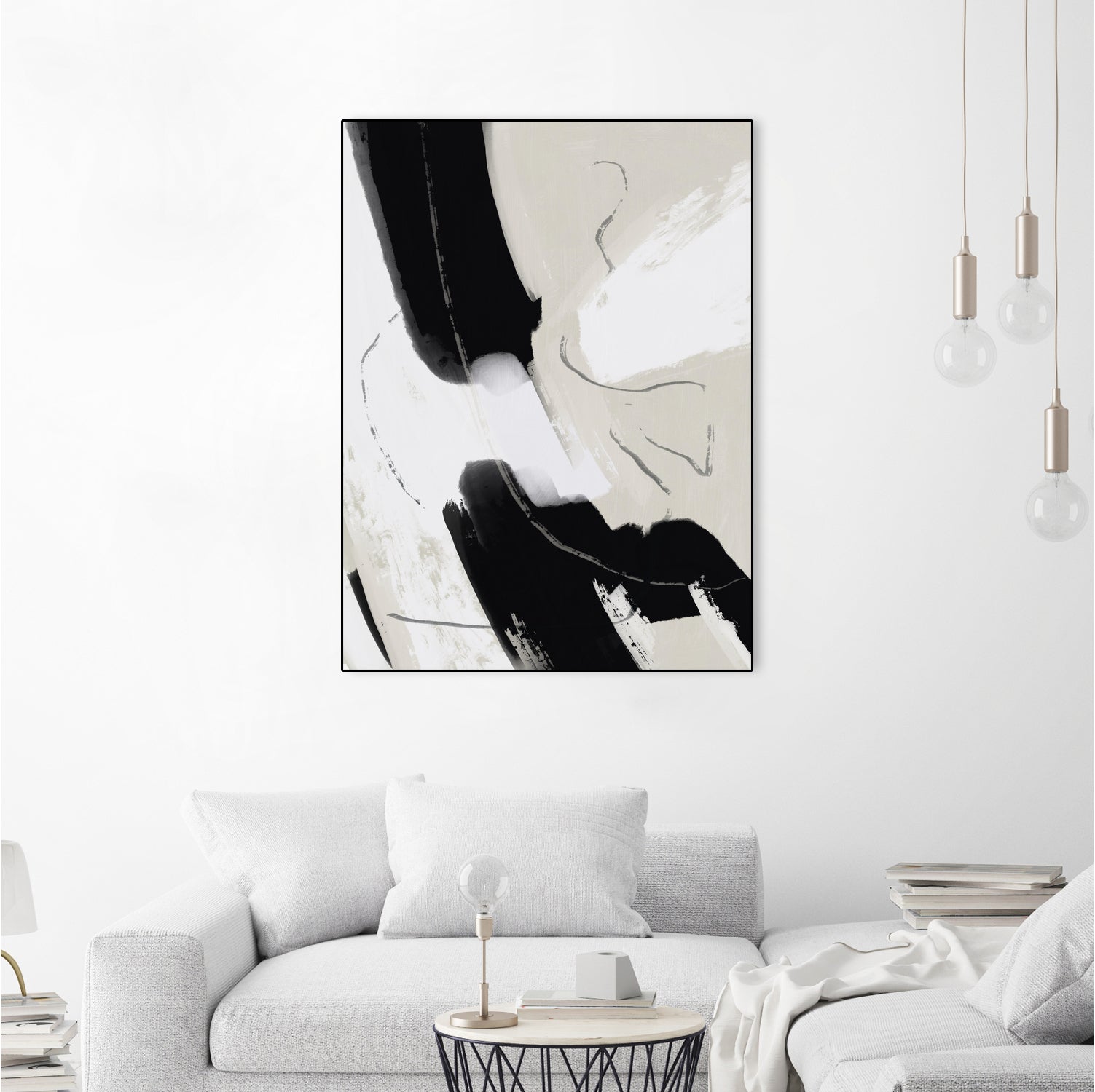 Paint abstract black and white by Little on GIANT ART - dean