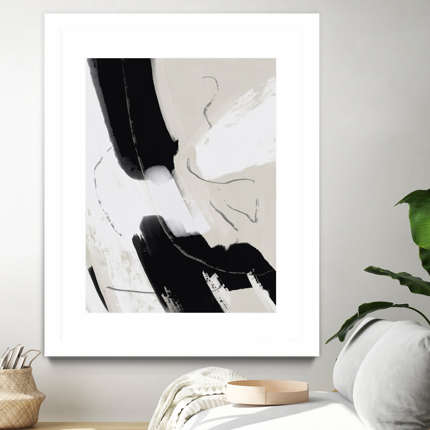 Paint abstract black and white by Little on GIANT ART - dean