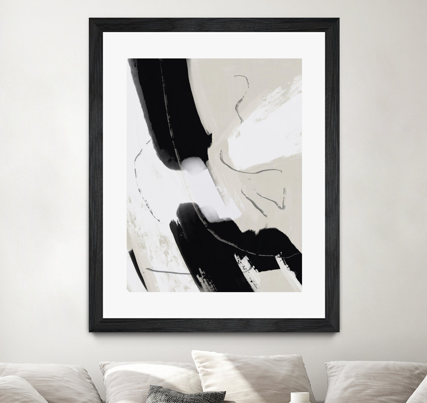 Paint abstract black and white by Little on GIANT ART - dean