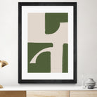 Green Beige Modern by THE on GIANT ART - illustration drawing