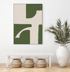 Green Beige Modern by THE on GIANT ART - illustration drawing