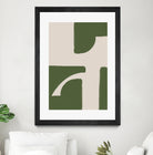 Green Beige Modern by THE on GIANT ART - illustration drawing