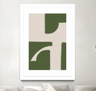 Green Beige Modern by THE on GIANT ART - illustration drawing