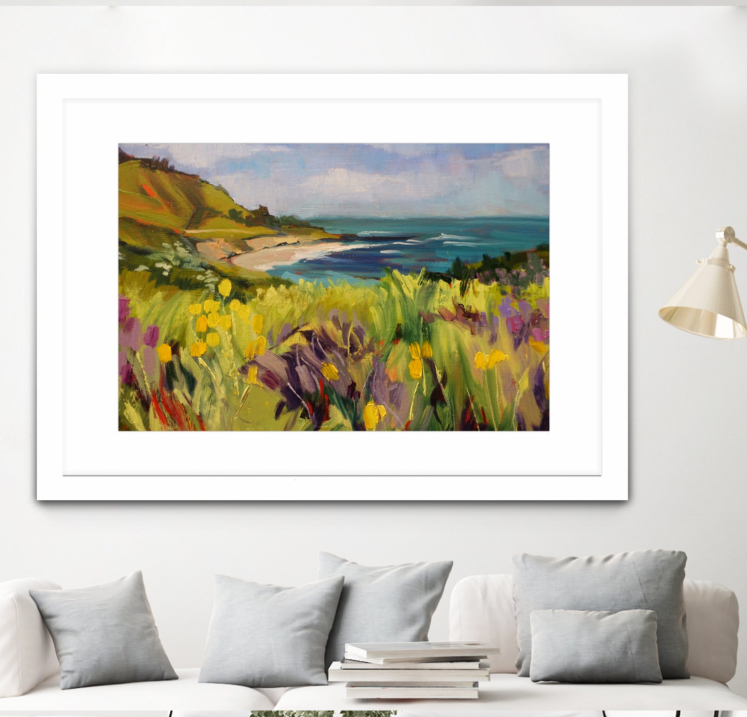Coastal California  by Maxine Shore  on GIANT ART - green landscape  coast