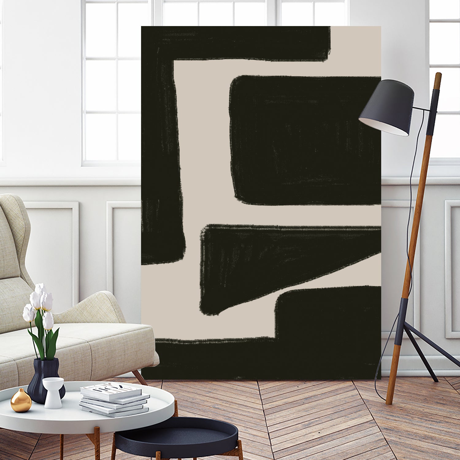 Bold Shadowscape by THE MIUUS STUDIO on GIANT ART - abstract minimalist decor