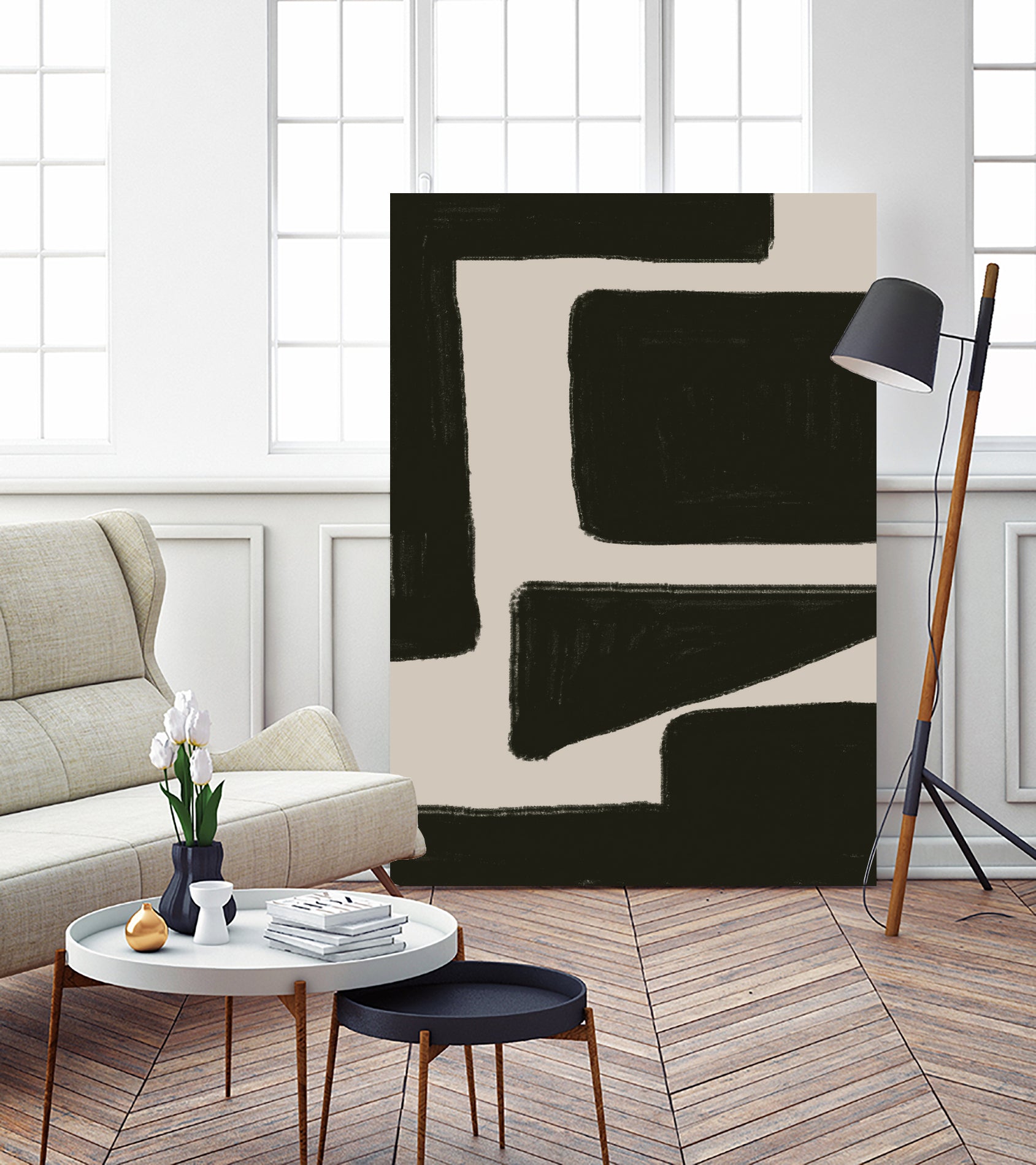 Bold Shadowscape by THE MIUUS STUDIO on GIANT ART - abstract minimalist decor