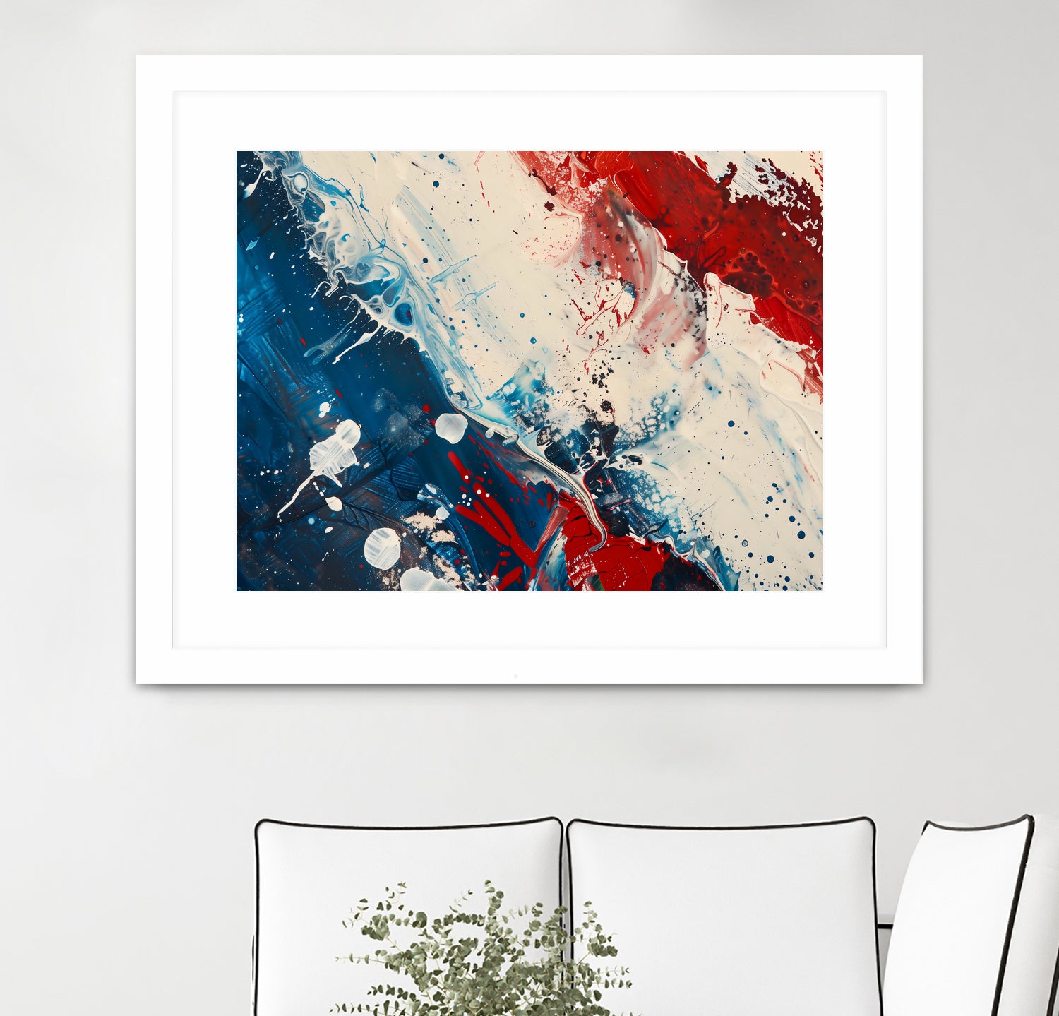 Red White and Blue by Andreas Magnusson on GIANT ART - abstract art