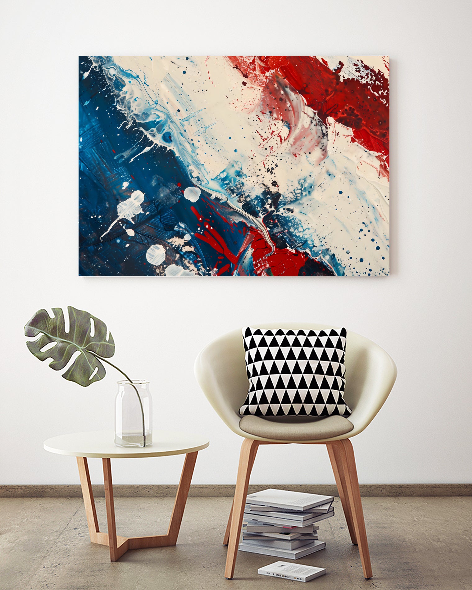 Red White and Blue by Andreas Magnusson on GIANT ART - abstract art