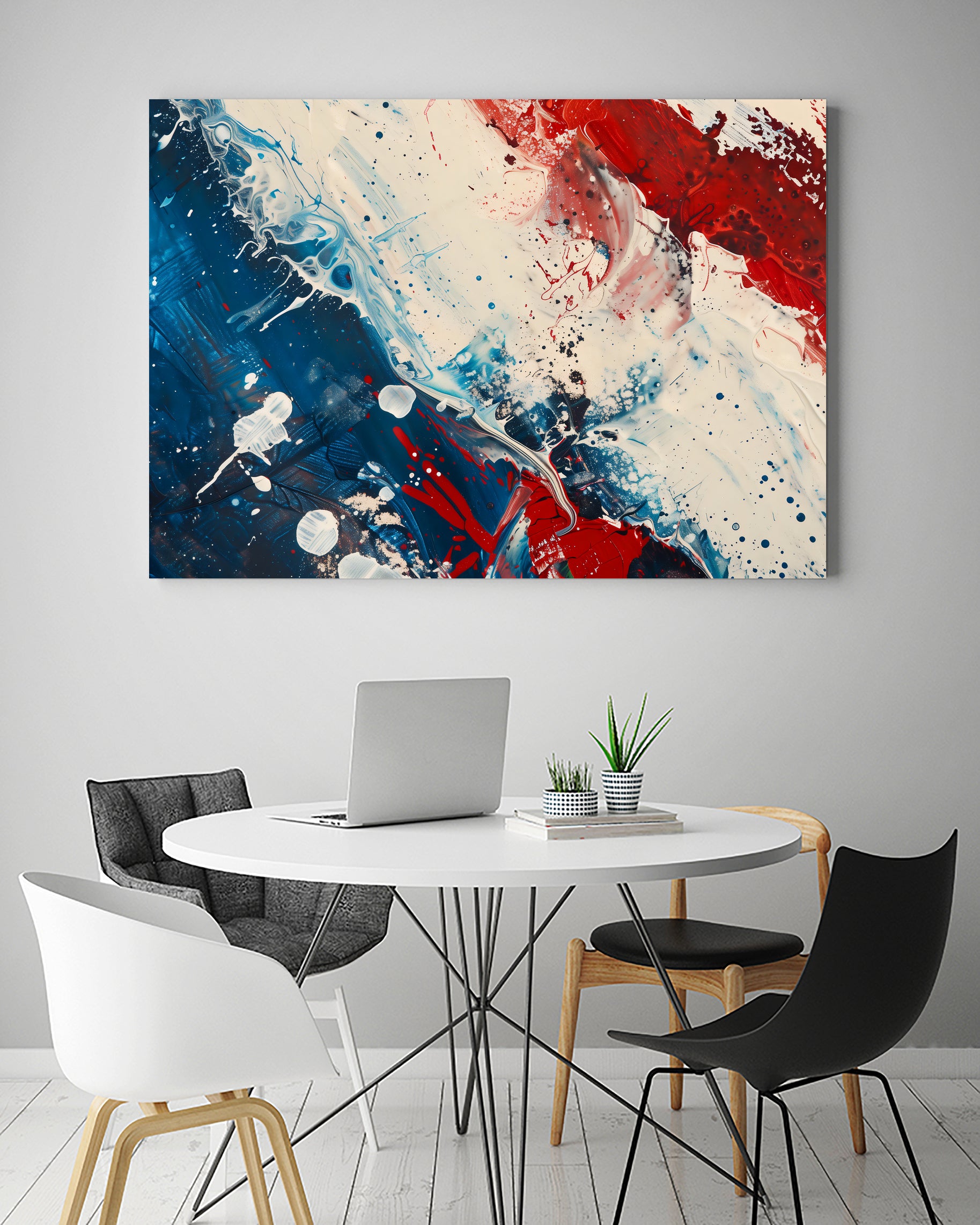 Red White and Blue by Andreas Magnusson on GIANT ART - abstract art