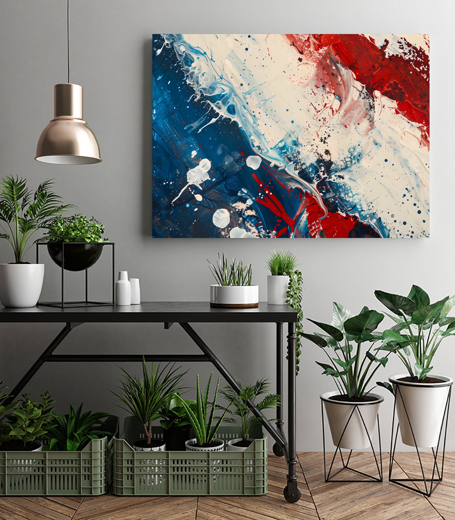 Red White and Blue by Andreas Magnusson on GIANT ART - abstract art