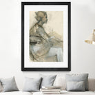 Sketch of a Woman Figure by Ute Rathmann on GIANT ART - portrait drawing figurative portrait drawing