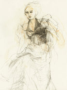 Elegant Sketching by Ute Rathmann on GIANT ART - 5002 illustration