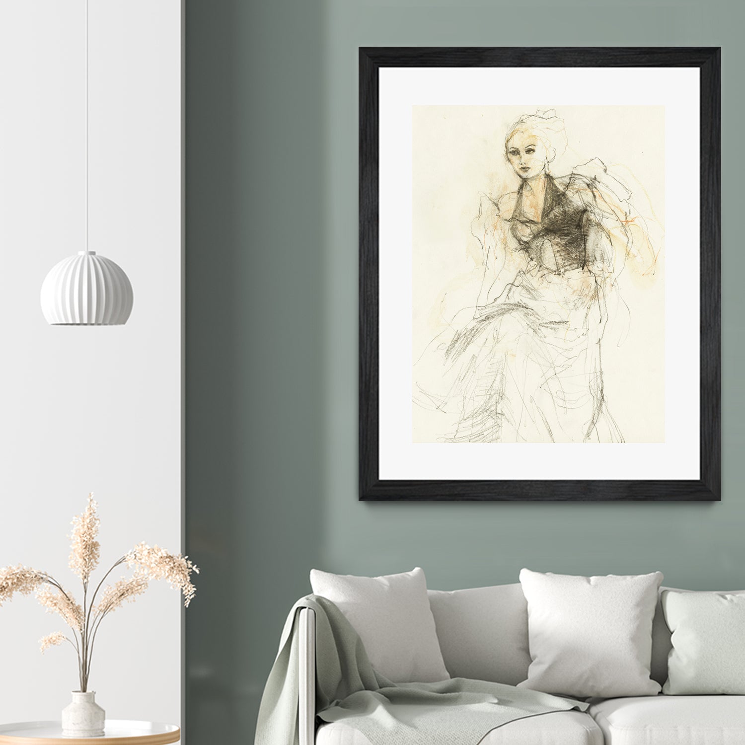 Elegant Sketching by Ute Rathmann on GIANT ART - 5002 illustration