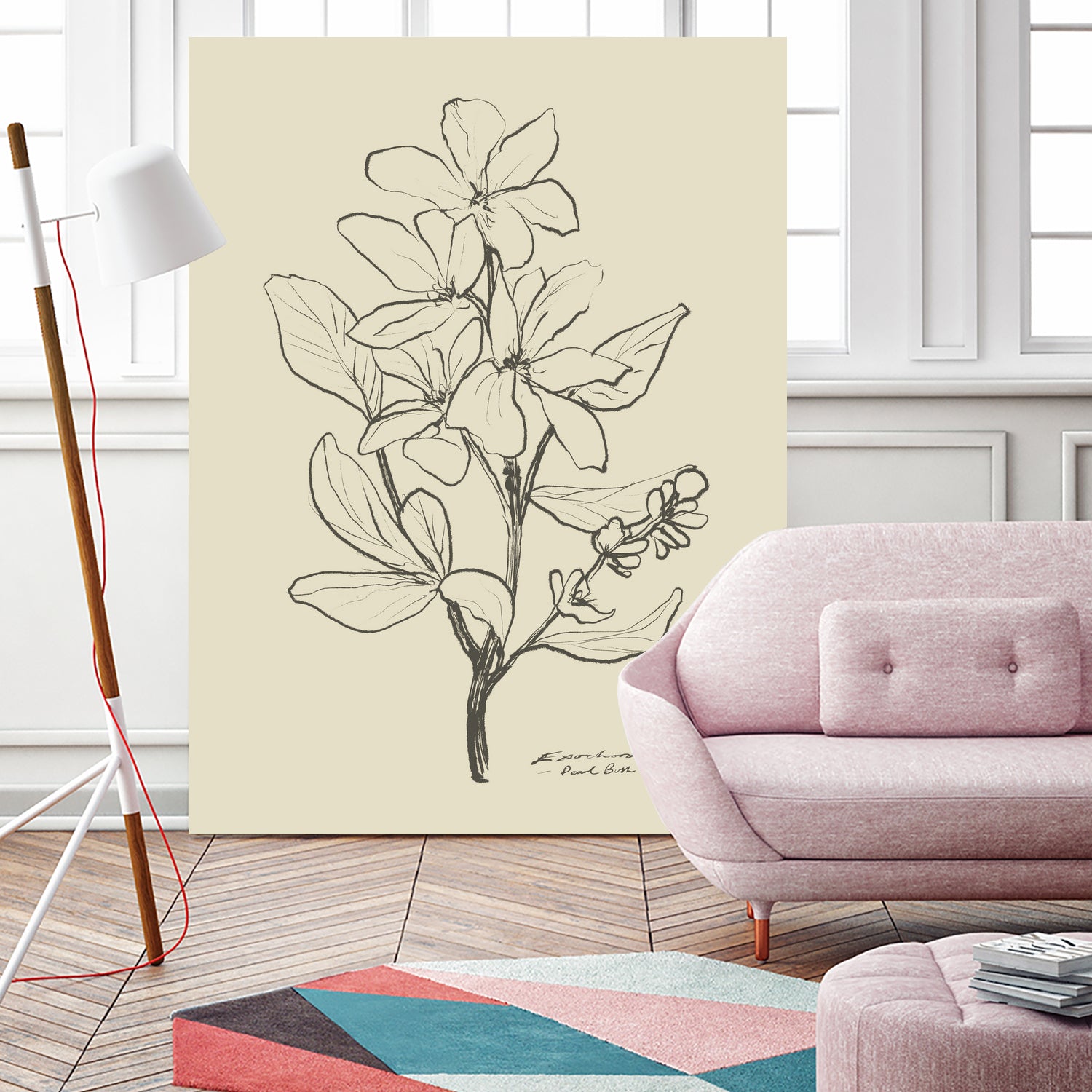 Floral 1 by Dan Hobday on GIANT ART - flowers and plants sketch