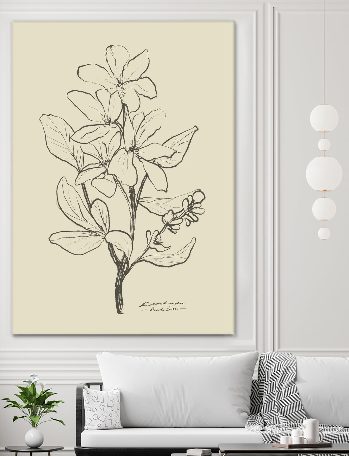 Floral 1 by Dan Hobday on GIANT ART - flowers and plants sketch