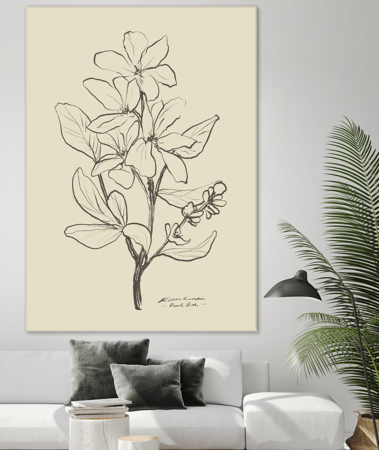 Floral 1 by Dan Hobday on GIANT ART - flowers and plants sketch
