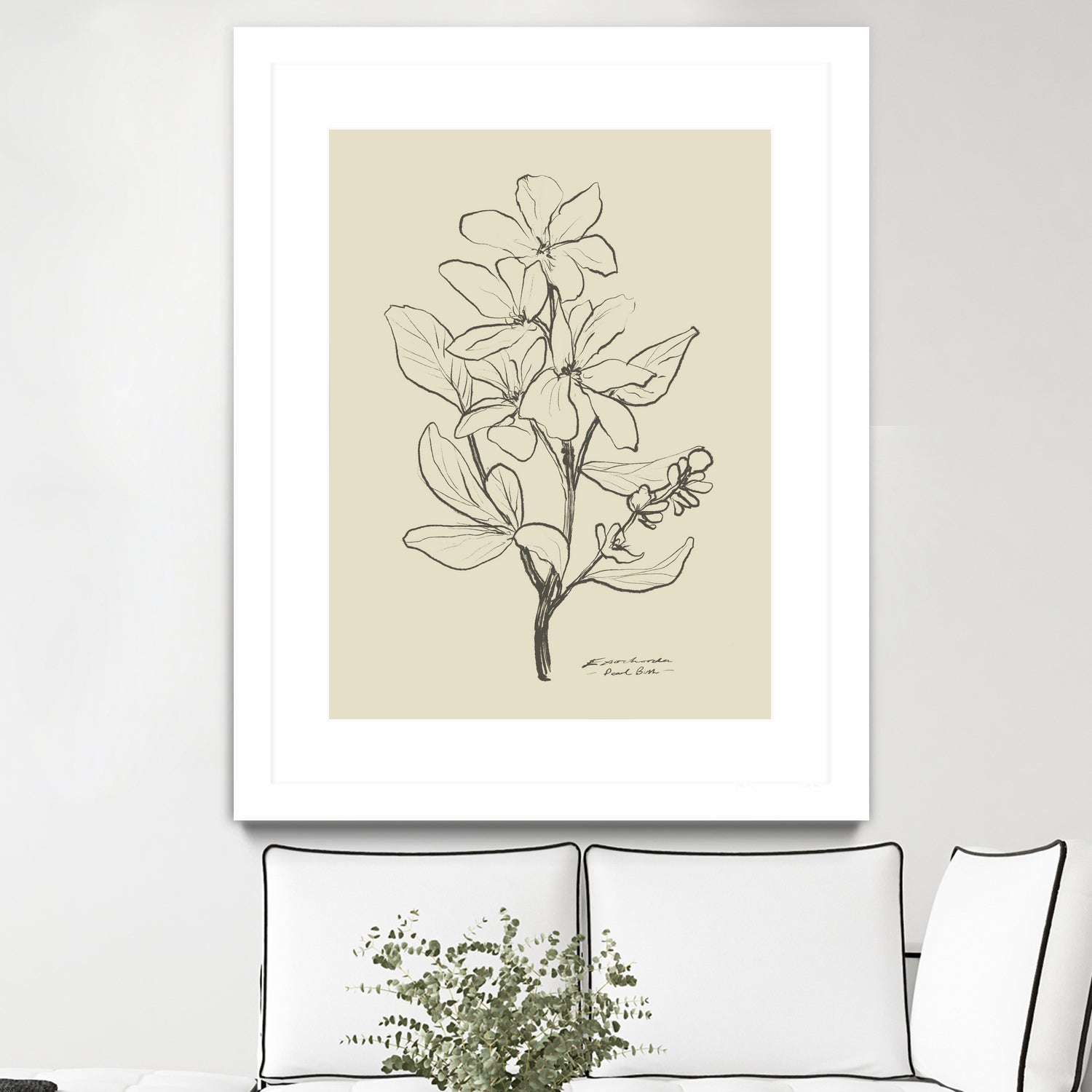 Floral 1 by Dan Hobday on GIANT ART - flowers and plants sketch