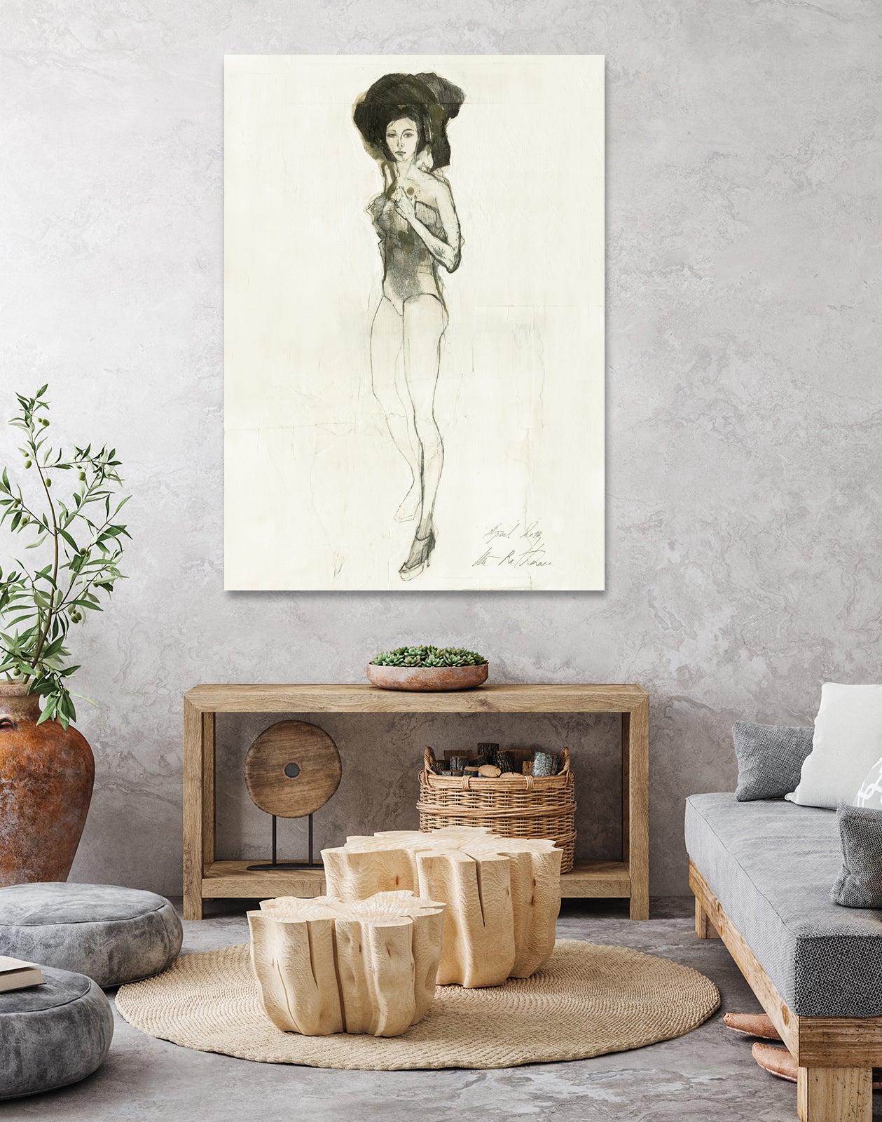 Minimalist Style by Ute Rathmann on GIANT ART - figurative fashion illustration